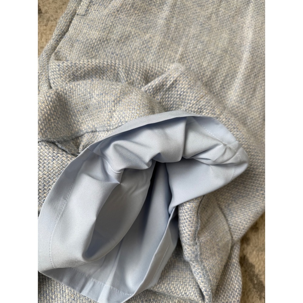 Lauren Ralph Lauren Woman Linen Silk Blend Shorts Blue Bermuda Pleated NWT 18W - Picture 10 of 12